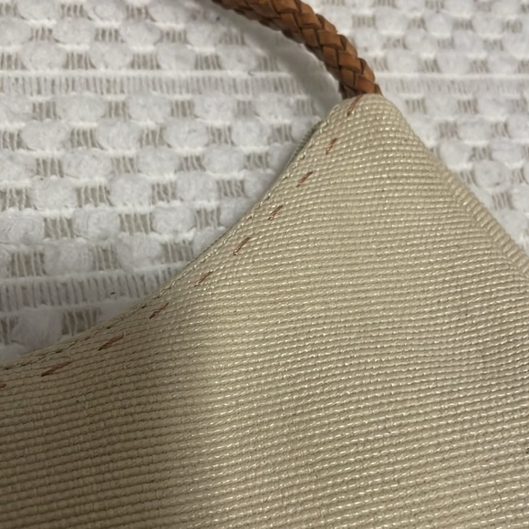 Fossil Vintage Canvas Hobo Handbag with Braided Leather Handle - Picture 3 of 15